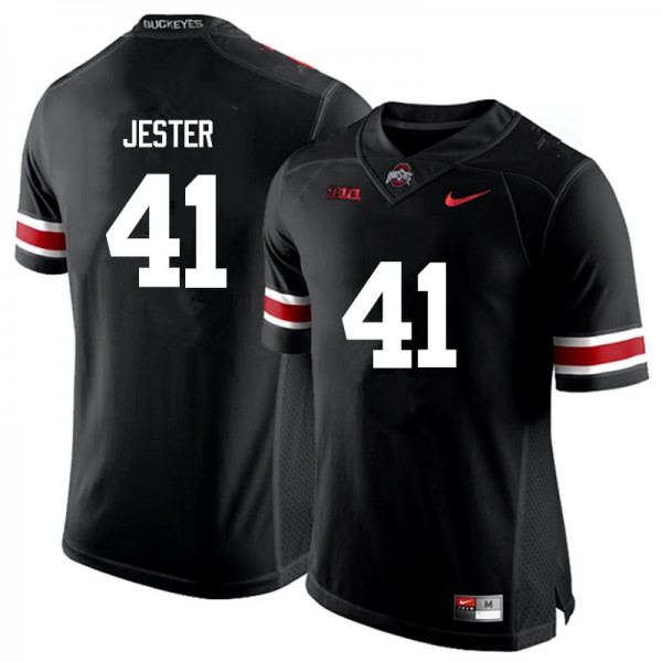 Ohio State Buckeyes #41 Hayden Jester Men NCAA Jersey Black OSU46771
